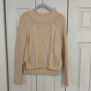 rag & bone Textured Knit Tan Sweater